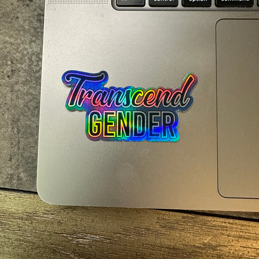 Transcend Gender Holographic Sticker