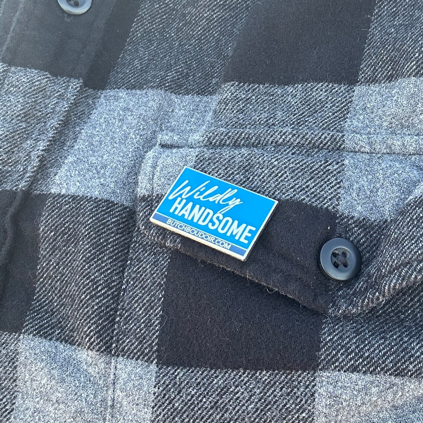 Wildly Handsome Enamel Pin