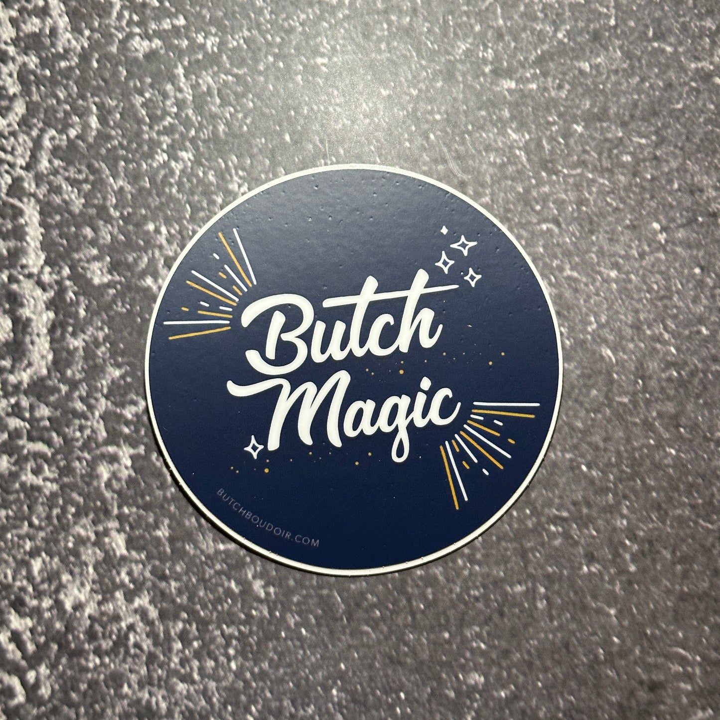 Butch Magic 3" Round Sticker