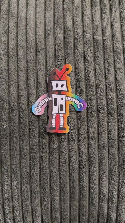 Queer Pride Sticker | Beep Bot Robot One | LGBTQ+ Pride Decal